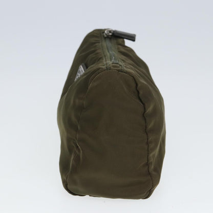 Prada Zip Around Pouch Tessuto, KHAKI, NYLON, Clutche & pouche