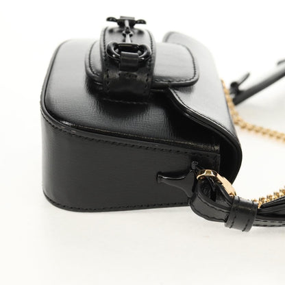 Gucci Vintage Horsebit Shoulder bag Leather, BLACK, LEATHER, Shoulder bag