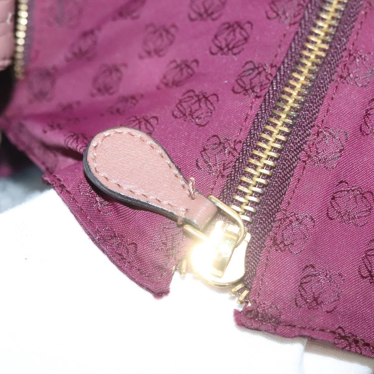 Loewe Anagram Logo Nappa Aire Hand Bag Leather, PINK, LEATHER, Handbag