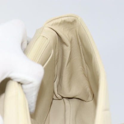 Chanel Vintage Envelope Flap Bag Quilted Lambskin, BEIGE, LEATHER, Shoulder bag