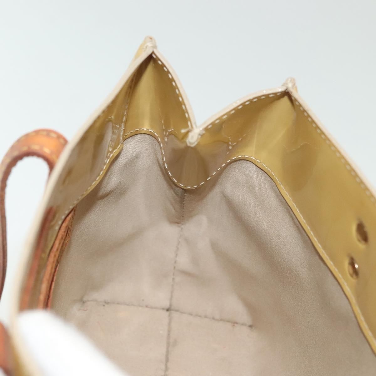 Louis Vuitton Reade Handbag Monogram Vernis, BEIGE, PATENT_LEATHER, Handbag