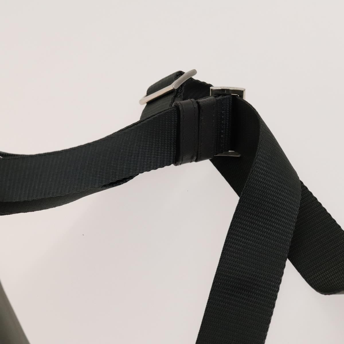 Prada Front Zip Drawstring Backpack Tessuto, GRAY, NYLON, Backpack