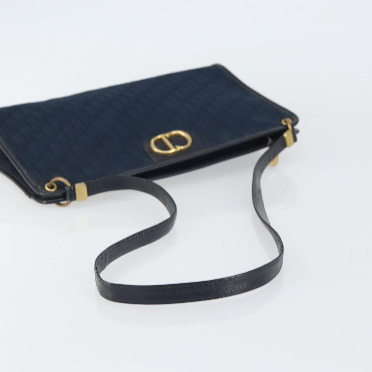 Christian Dior Vintage CD trotter Shoulder bag Canvas, NAVY, CANVAS, Shoulder bag