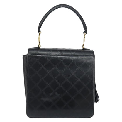 Versace Vintage Handbag Leather, BLACK, LEATHER, Handbag