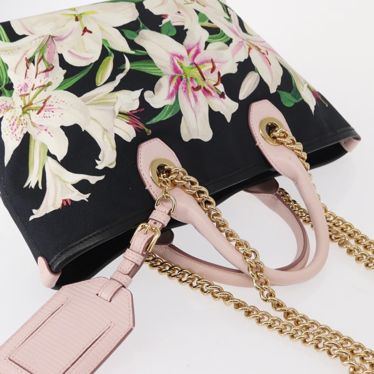 Dolce & Gabbana Capri Tote Printed Canvas with Lizard Embossed Leather, MULTICOLOUR, CANVAS, Tote bag