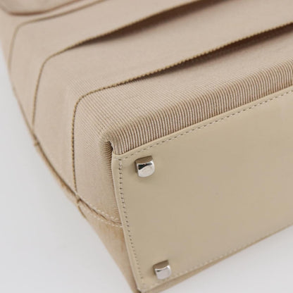 Salvatore Ferragamo Vintage Gancini Cage Top Handle Bag Canvas, BEIGE, CANVAS, Bag