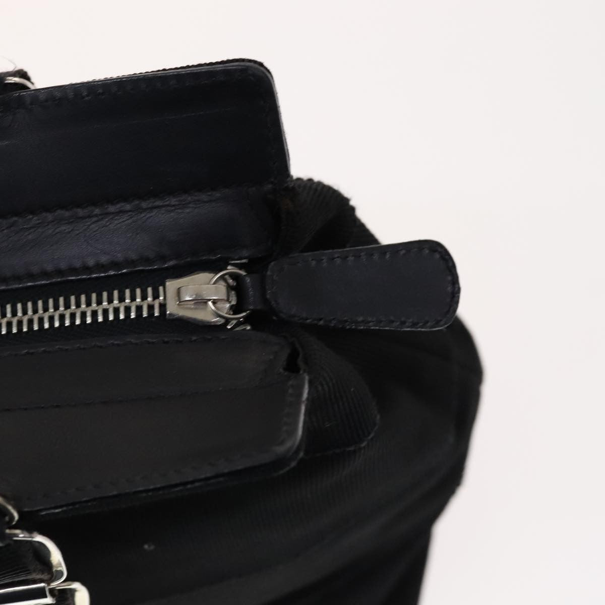 Salvatore Ferragamo Vala Handbag Canvas, BLACK, CANVAS, Handbag