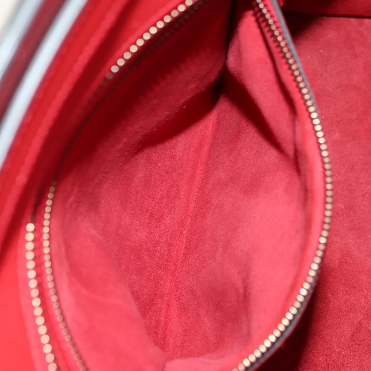 Celine Luggage Bag Grainy Leather, Red, Leather, Handbag