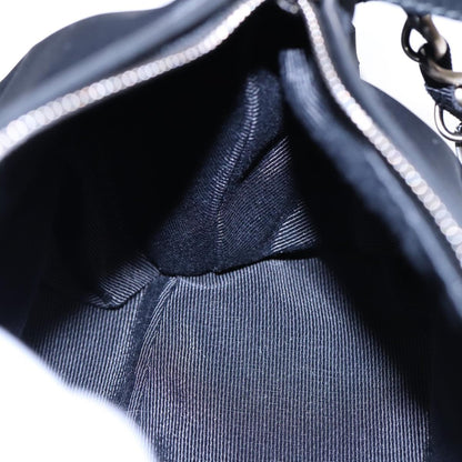 Salvatore Ferragamo Vintage Chain Shoulder Bag Nylon, BLACK, NYLON, Shoulder bag