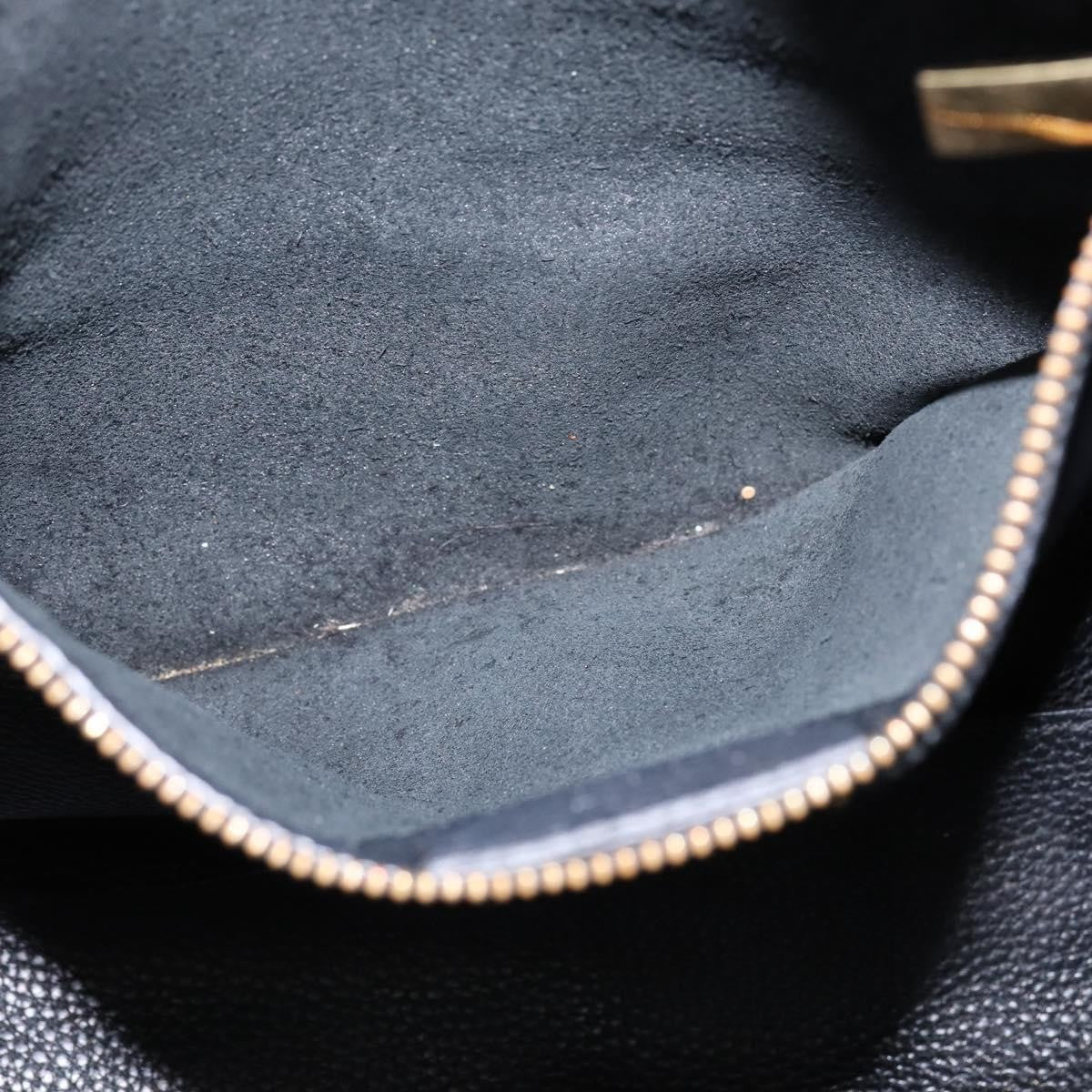 Salvatore Ferragamo Amy Tote Pebbled Leather, BLACK, LEATHER, Tote bag