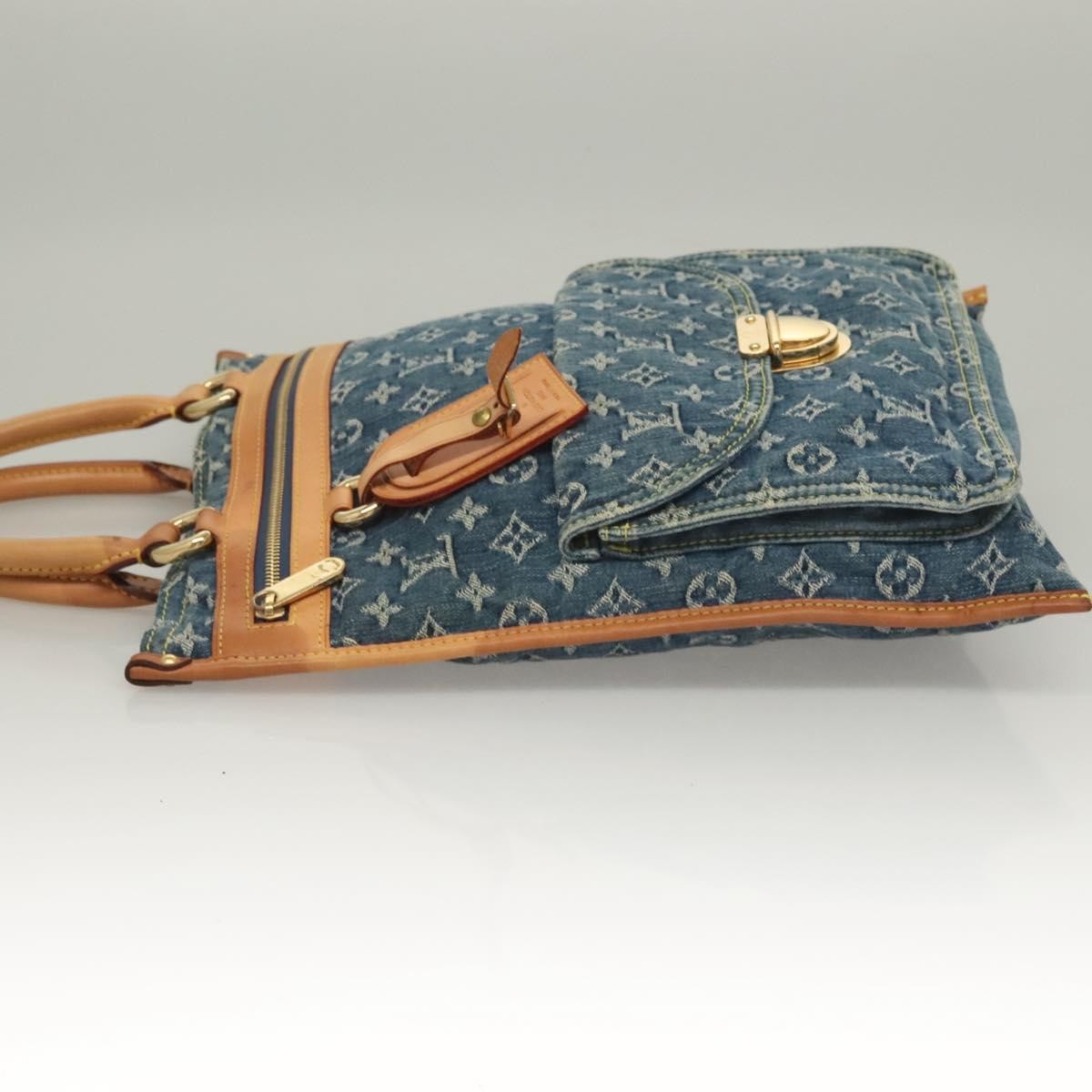 Louis Vuitton Baggy grand modèle Denim, BLUE, DENIM_JEANS, Handbag