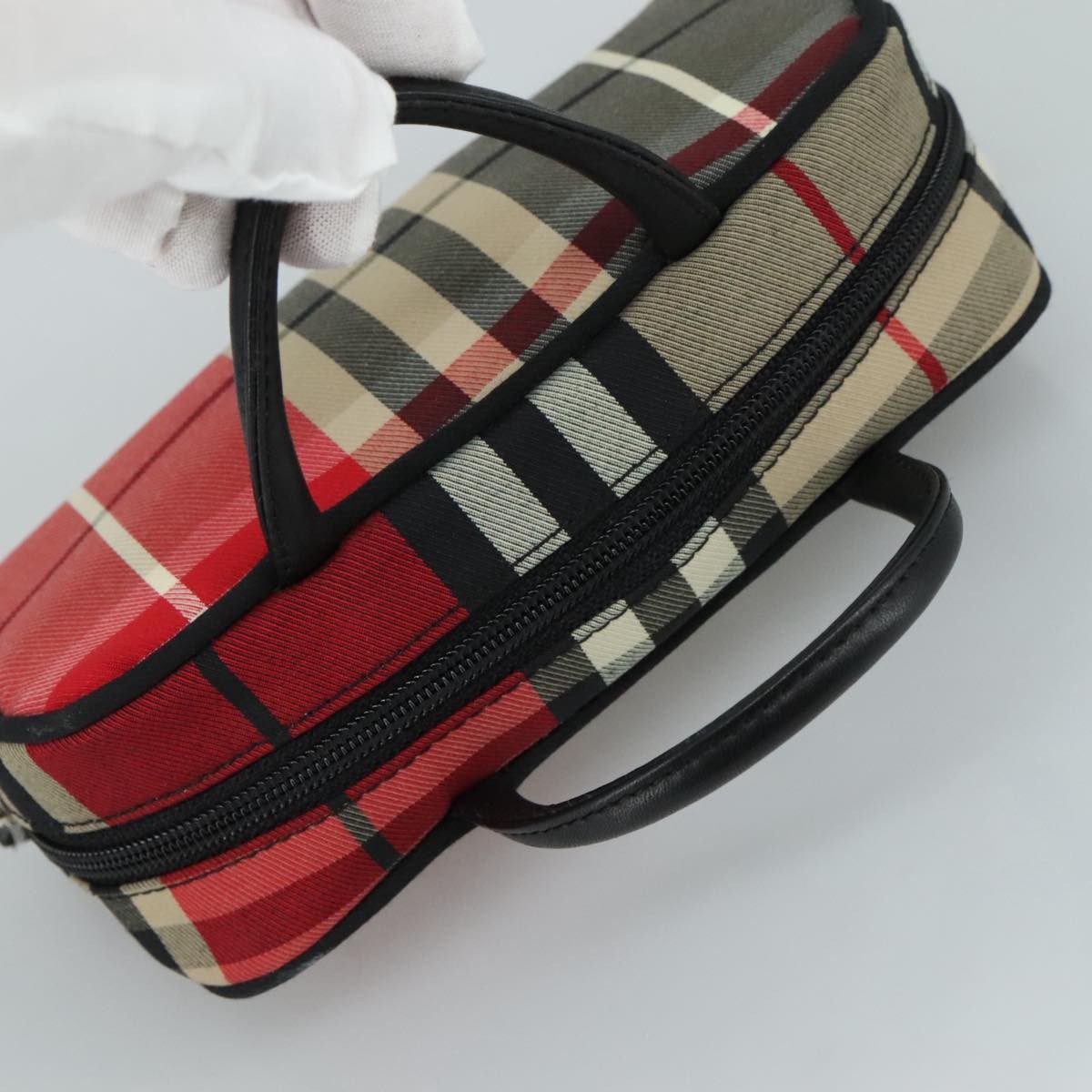 Burberry Nova Handbag Check Pattern, MULTICOLOUR, CANVAS, Handbag