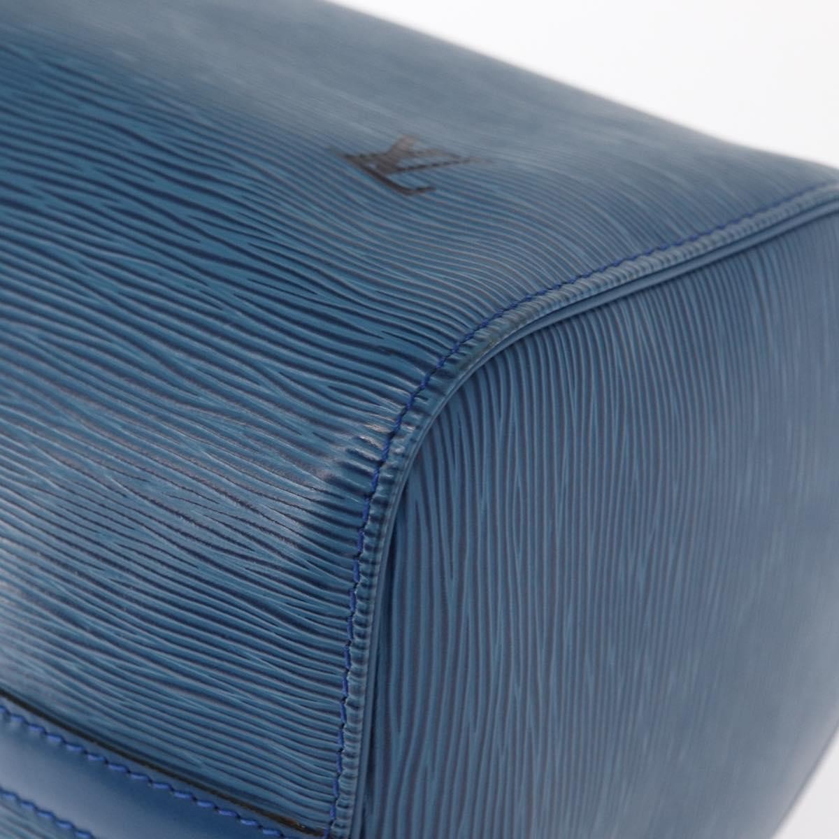 Louis Vuitton Speedy Handbag Epi Leather, BLUE, LEATHER, Handbag