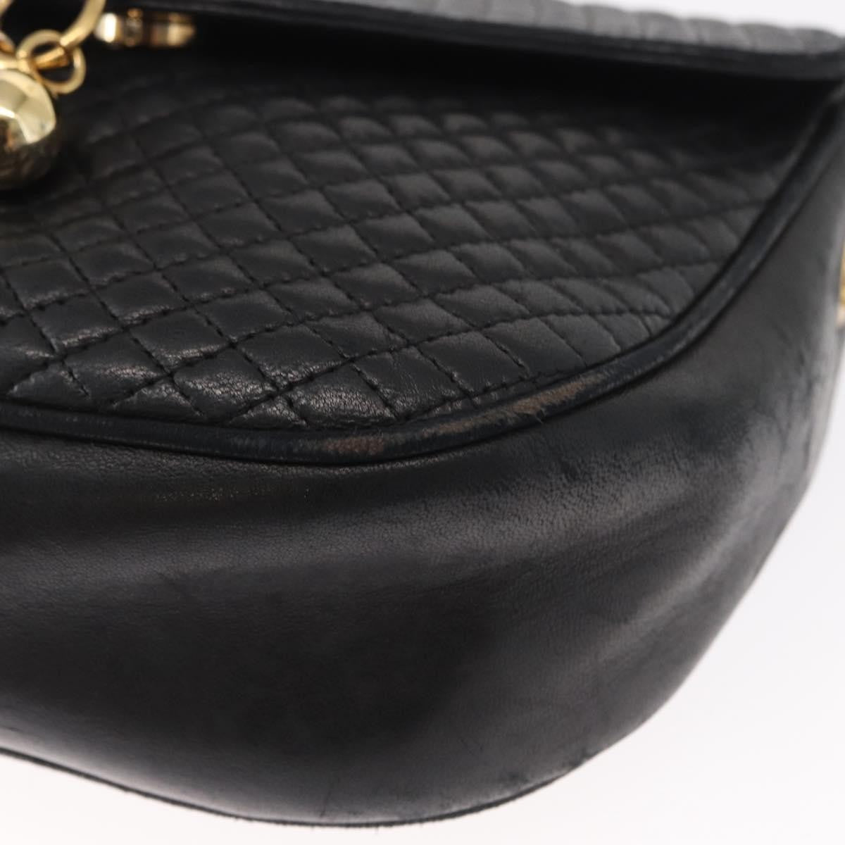 Bally Vintage Shoulder Bag Leather, BLACK, LEATHER, Shoulder bag