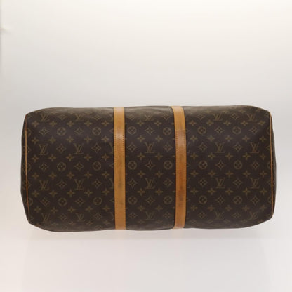 Louis Vuitton Keepall Bag Monogram Canvas, BROWN, CANVAS, Travel bag