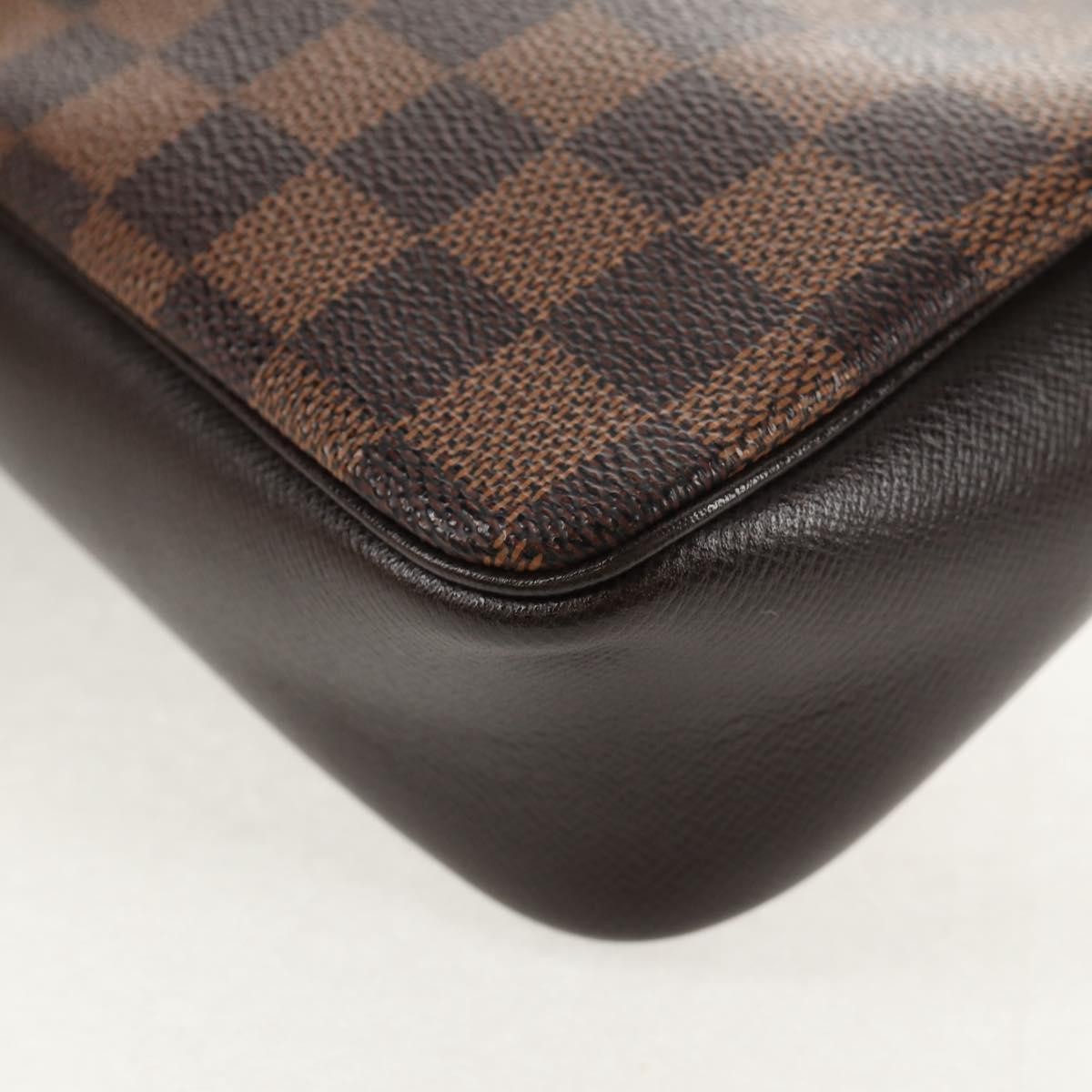 Louis Vuitton Trousse Make Up Bag Damier, BROWN, CANVAS, Clutche & pouche