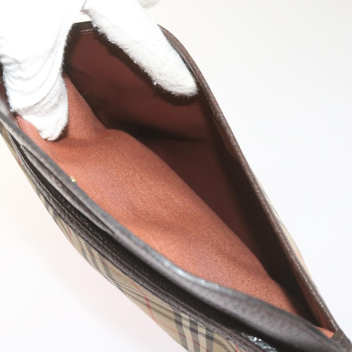 Burberry Nova check Pochette Canvas, BEIGE, CANVAS, Clutche & pouche