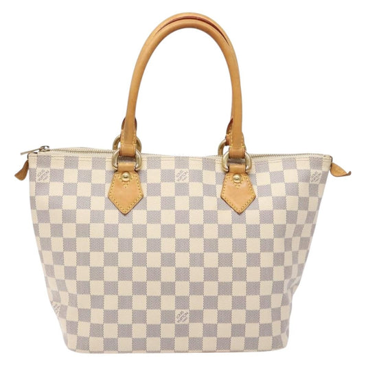 Louis Vuitton Saleya Handbag Damier, WHITE, CANVAS, Tote bag