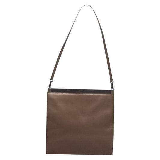 Gucci Vintage Shoulder Bag Leather, BROWN, LEATHER, Shoulder bag