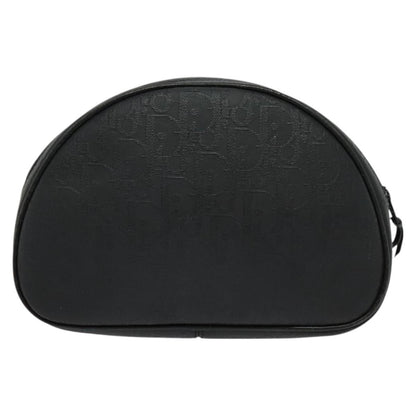 Christian Dior Vintage Trotter Pouch Canvas, BLACK, CANVAS, Clutche & pouche