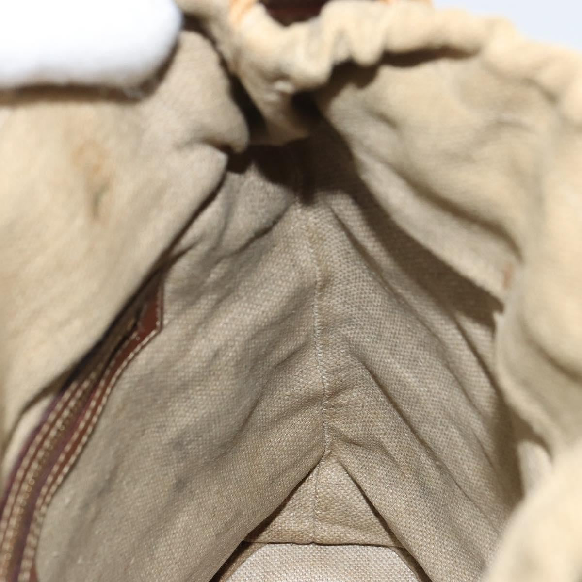 Gucci Vintage Bamboo Shoulder Bag Canvas, BEIGE, CANVAS, Shoulder bag