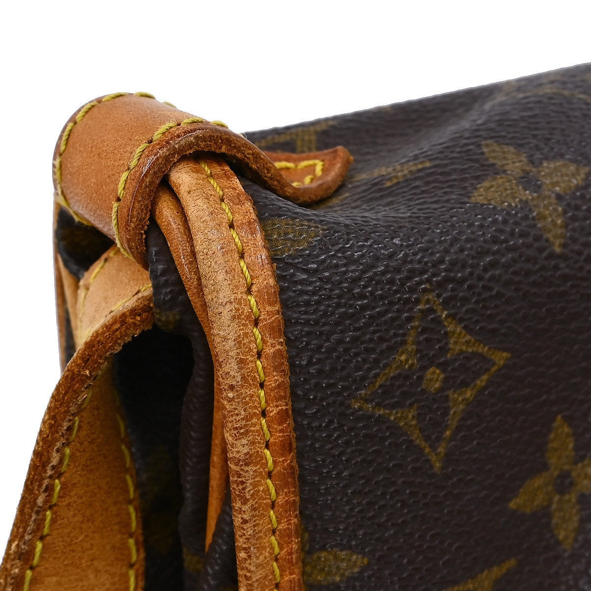 Louis Vuitton Saumur Handbag Monogram Canvas, Brown, Canvas, Shoulder Bag