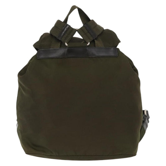 Prada Double Front Pocket Backpack Tessuto, GREEN, NYLON, Backpack