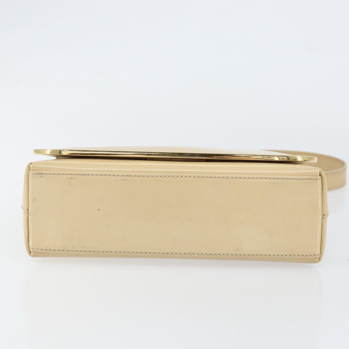 Gucci Vintage Shoulder Bag Patent leather, BEIGE, PATENT_LEATHER, Shoulder bag