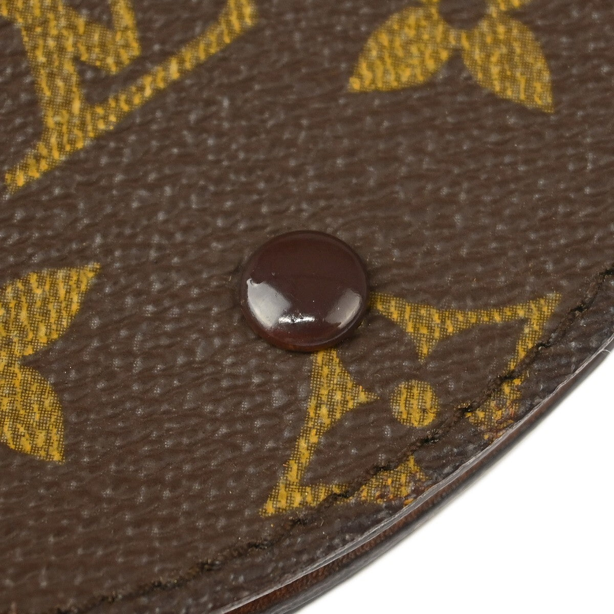 Louis Vuitton Porte Monnaie Gousset Canvas, BROWN, CANVAS, Wallets