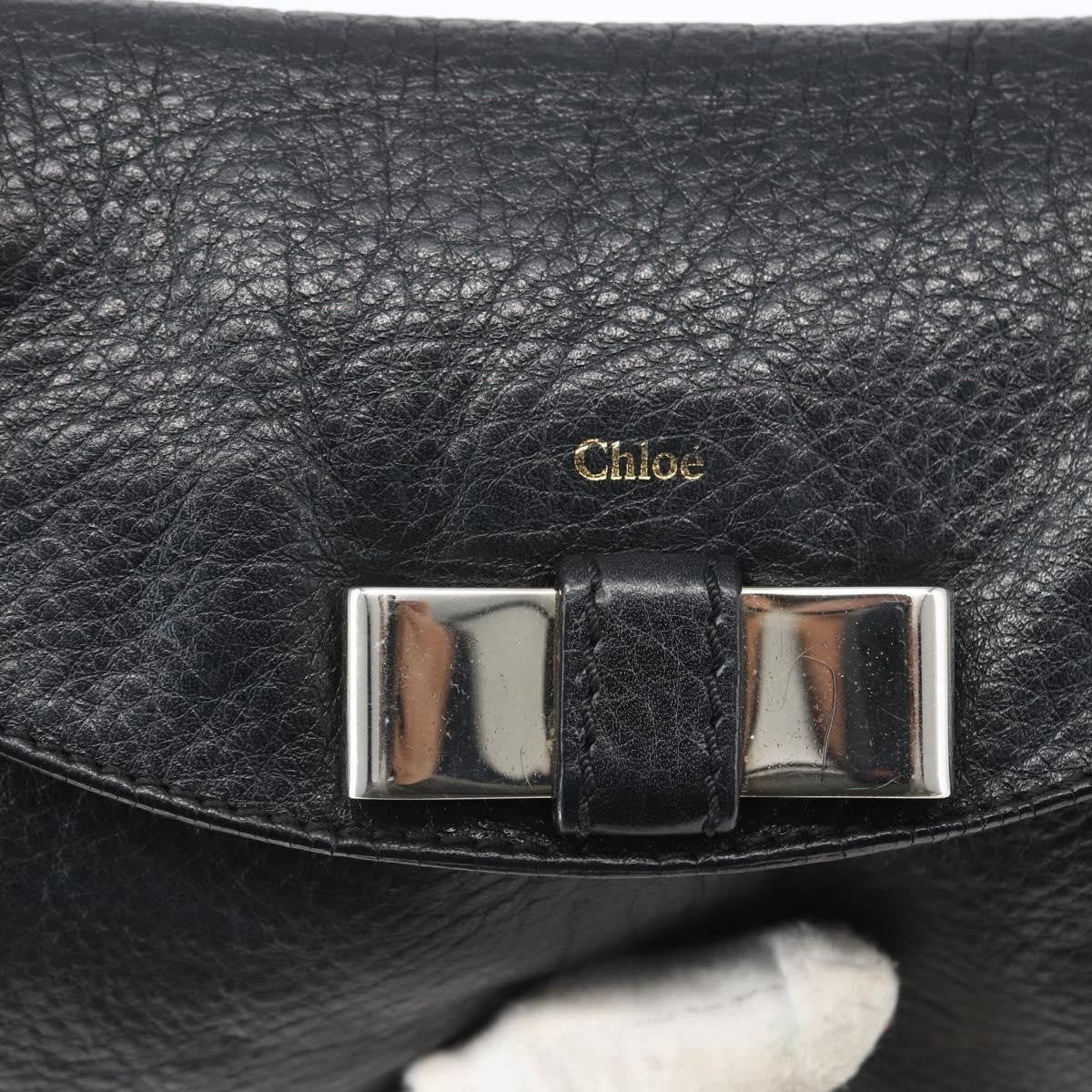 Chloe Lily Shoulder bag Leather, BLACK, LEATHER, Shoulder bag