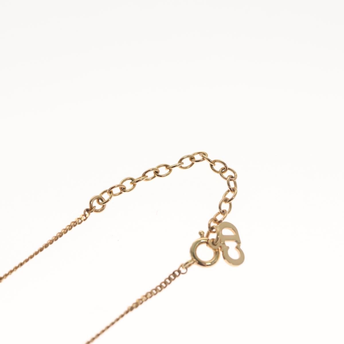 Christian Dior CD Pendant Necklace Gold-plated, GOLD, METAL, Necklace