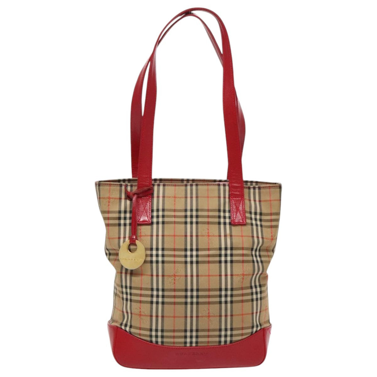 Burberry Nova Check Tote canvas check pattern, BEIGE, CANVAS, Tote bag