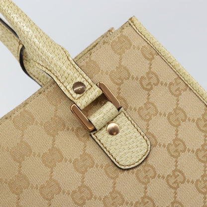 Gucci Open Tote GG Canvas, BEIGE, CANVAS, Tote bag