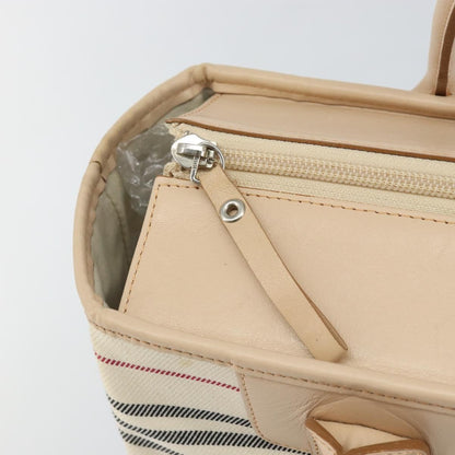 Burberry Nova Check Tote Canvas and Leather, BEIGE, CANVAS, Tote bag