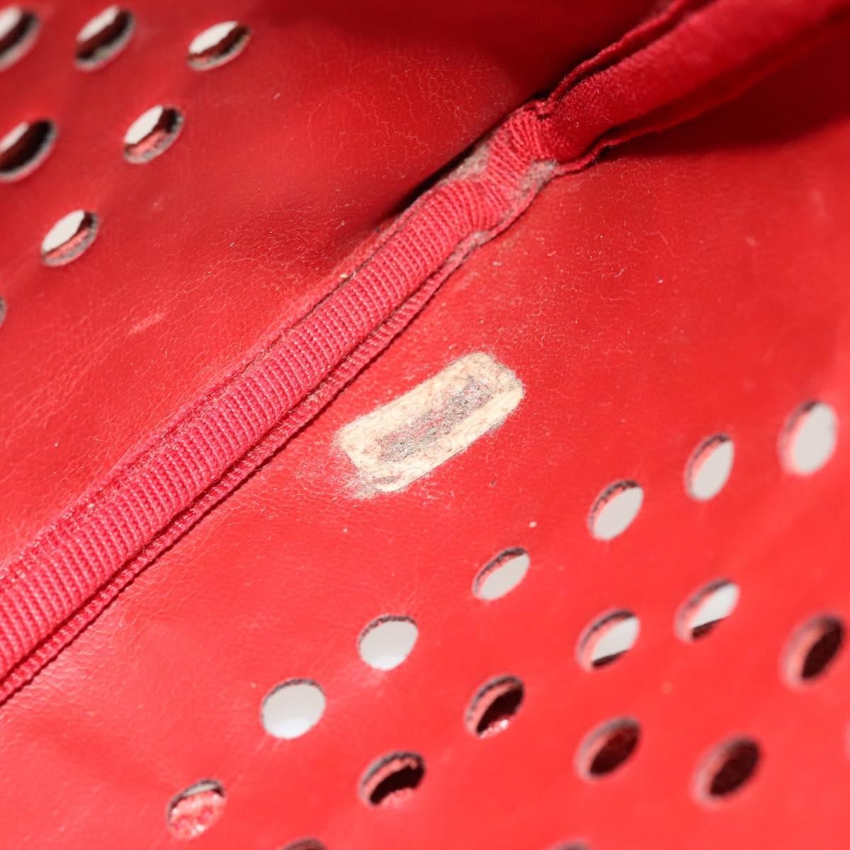 Chanel Triple CC Chain Shoulder Bag Caviar Leather, RED, LEATHER, Shoulder bag