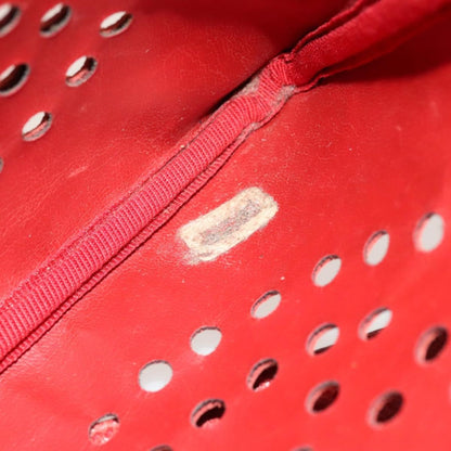 Chanel Triple CC Chain Shoulder Bag Caviar Leather, RED, LEATHER, Shoulder bag