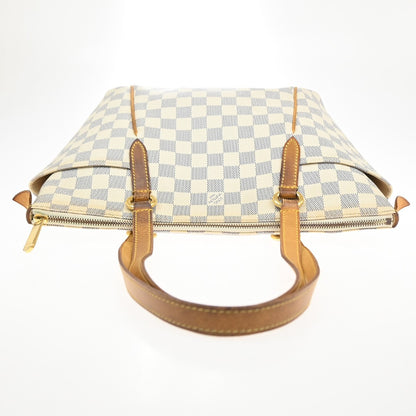 Louis Vuitton Totally Handbag Damier, WHITE, CANVAS, Shoulder bag