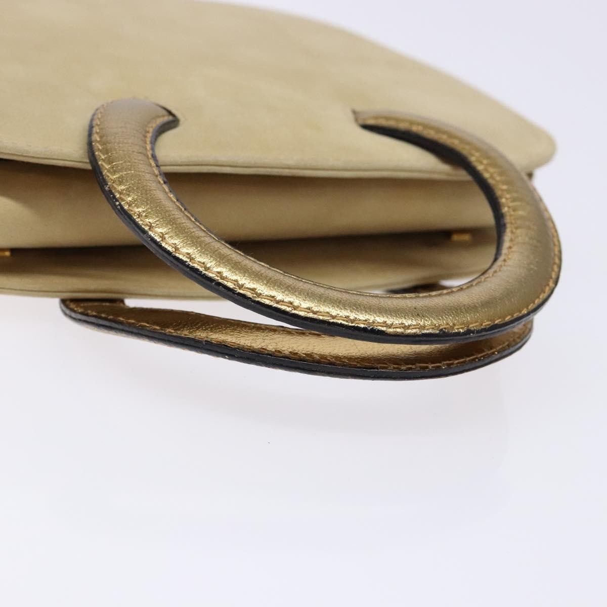 Salvatore Ferragamo Vintage Handbag Suede, BEIGE, SUEDE, Handbag