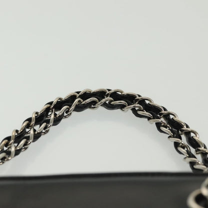 Chanel Vintage CC Lock Pocket Chain Tote Patent, BLACK, PATENT_LEATHER, Handbag