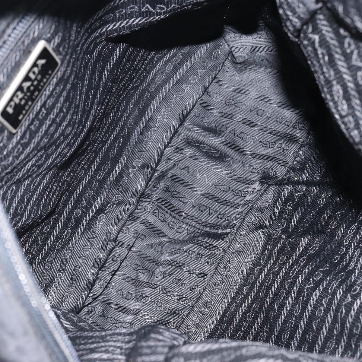 Prada Front Pocket Messenger Bag Tessuto, BLACK, NYLON, Shoulder bag