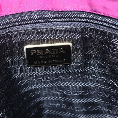 Prada Metal Handles Tote Tessuto, PURPLE, NYLON, Handbag