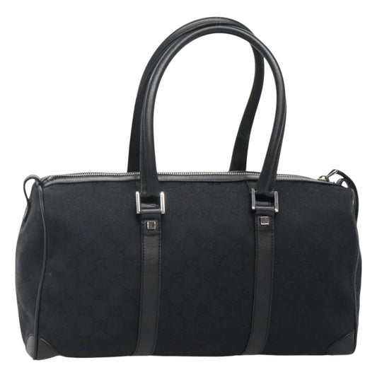 Gucci Vintage Zip Boston Bag GG Canvas, BLACK, CANVAS, Handbag