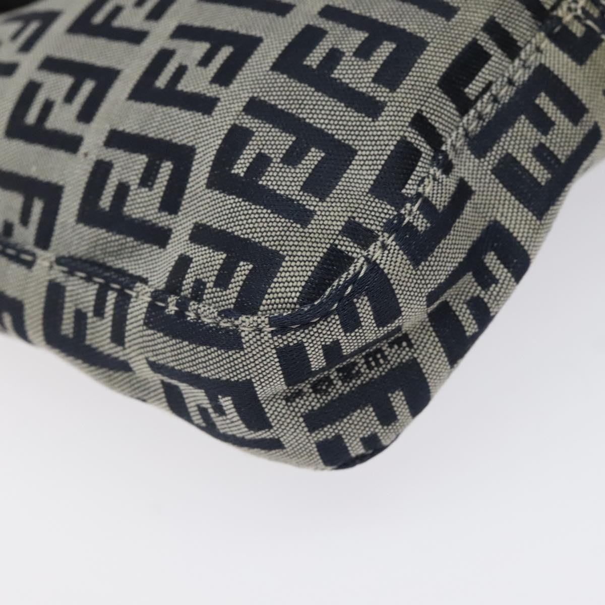 Fendi Vintage Shoulder Bag Zucca Canvas, NAVY, CANVAS, Shoulder bag