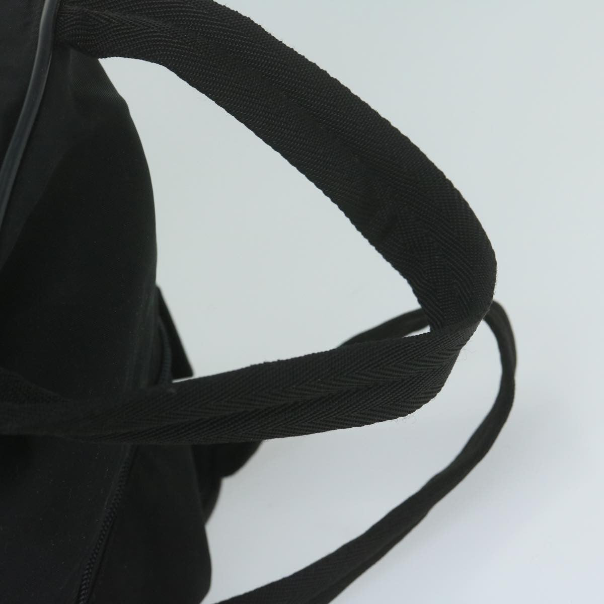 Prada Vintage Zip Handbag Tessuto, BLACK, NYLON, Handbag