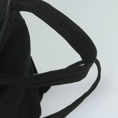 Prada Vintage Zip Handbag Tessuto, BLACK, NYLON, Handbag