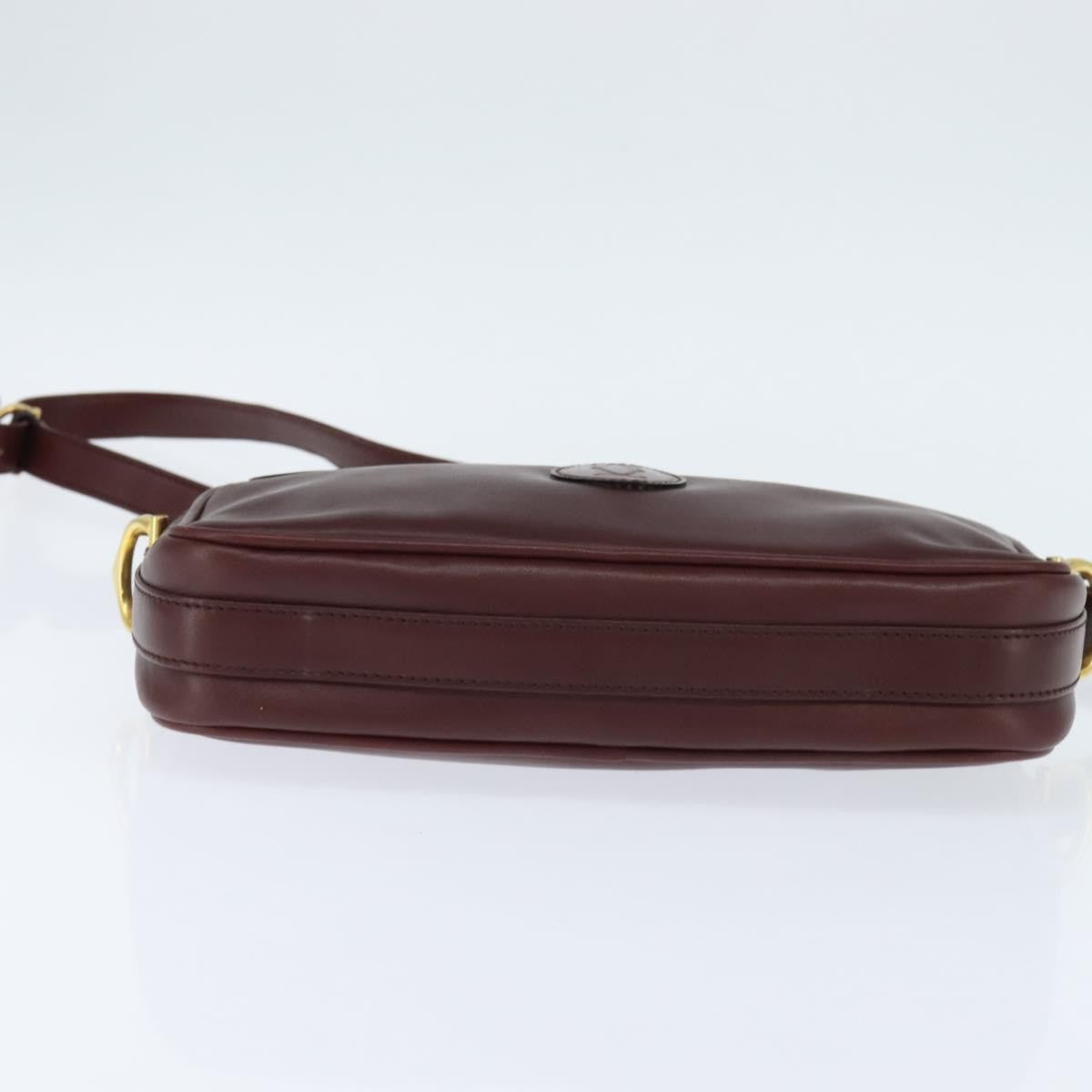 cartier Must de Cartier Shoulder Bag Leather, BURGUNDY, LEATHER, Shoulder bag