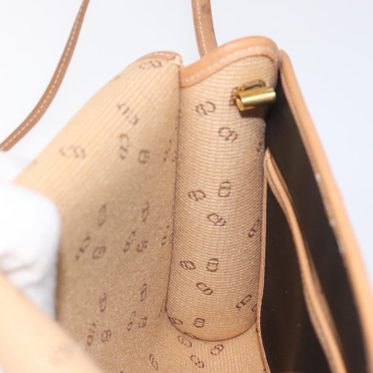 Christian Dior Vintage Flap Crossbody Bag Canvas, BLACK, CANVAS, Shoulder bag