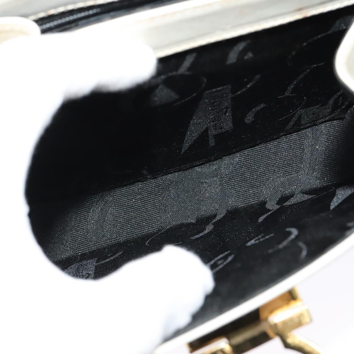 Salvatore Ferragamo Gancini Convertible Top Handle Bag Leather, WHITE, LEATHER, Handbag