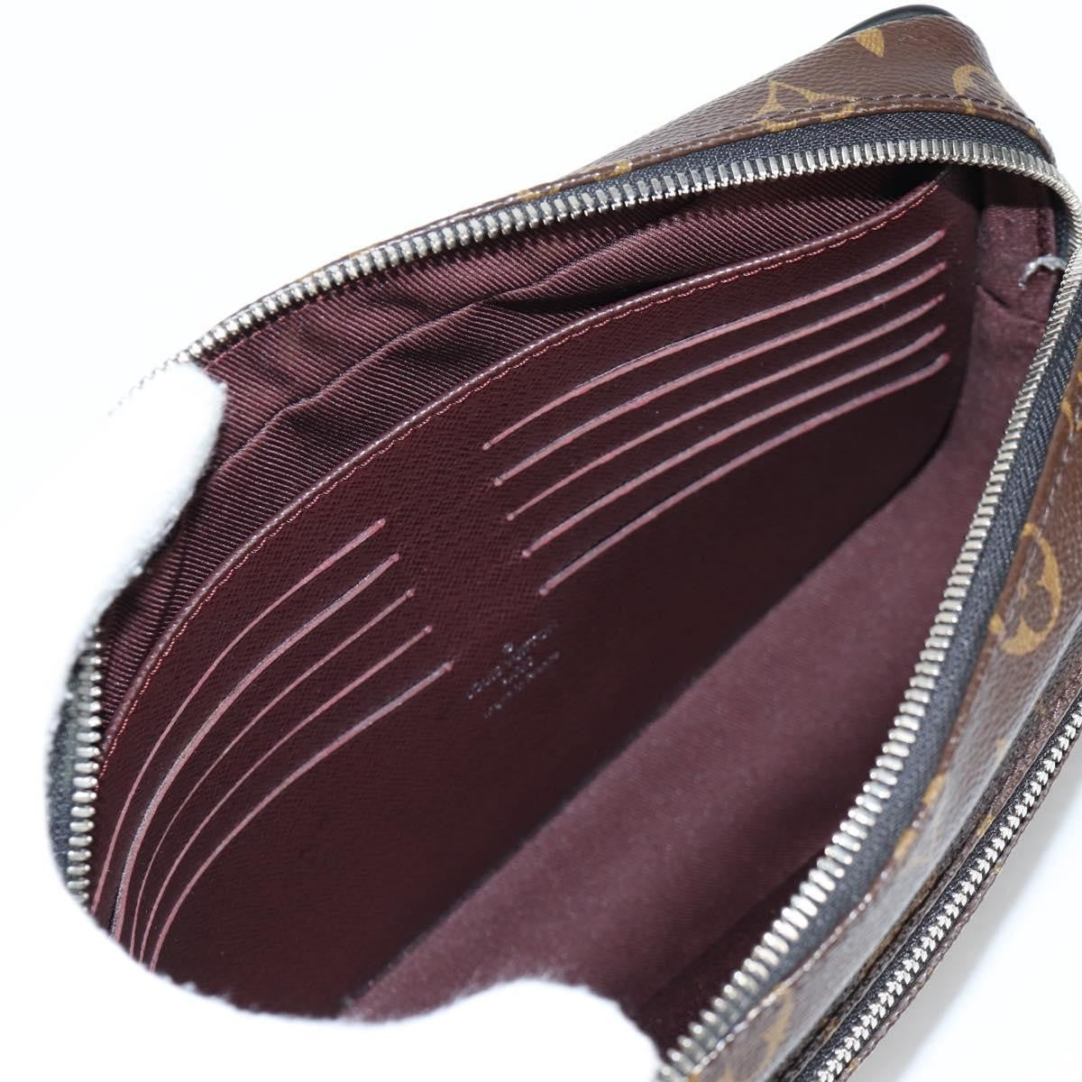 Louis Vuitton Kasai Clutch Macassar Monogram Canvas, BROWN, CANVAS, Clutche & pouche