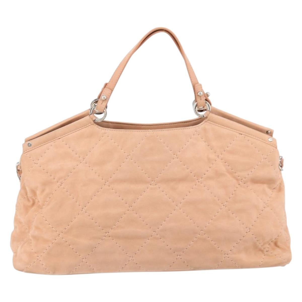 Chanel CC Sea Hit Tote Quilted Iridescent Calfskin, PINK, LEATHER, Shoulder bag